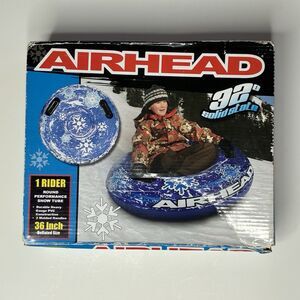 Airhead Snow Sled Tube Heavy Duty PVC with Handles 32” Brand New